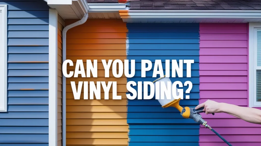 can you paint vinyl siding